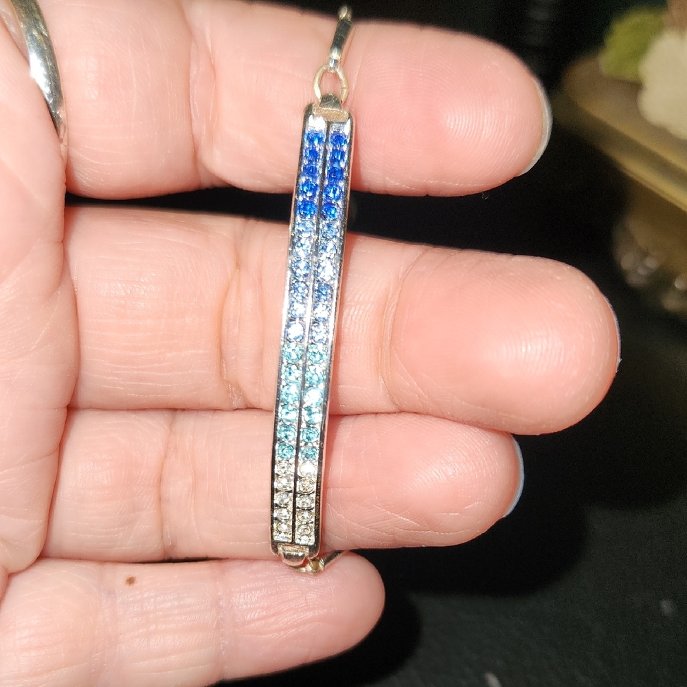Silver and Blue Gradient Pendant